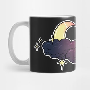 Moon in winter night Mug